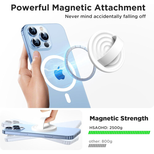 Magnetic Phone Grip Liquid Silicone Removable Finger Loop 1