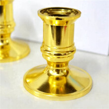 120PCS Gold Pillar Candle Base Taper Candle Holder Candlestick Christmas Decor