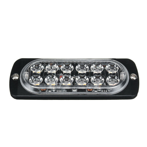 Gul LED-ljusramp för bil/lastbil 12 LED 36 W 2 st 1
