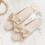 Γυναικεία φλατ παπούτσια Pearl Decor σε ροζ χρυσό US-7 4