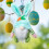 Easter Bunny Desk Doll Cartoon Decoration 2