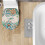 Boho-Toilettendeckelbezug mit Blumen- und Libellenmotiv, elastisch, waschbar 4