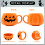 Halloween-gresskarkrus Keramikk 12oz 2