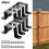 Heavy-Duty 4x4 Black Post Brackets 4-Pack 2