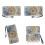 Tie-dye boho mandala handtas en portemonnee set van 2 4