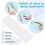 15 Pieces Blank Clear Acrylic Bookmarks with Hanging String, Clear Acrylic Bookmarks with Hanging String 4