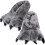 Papuče s dinosauřími labkami, sivé, unisex, 1 pár 7