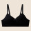 Girls' breathable bra for teens 14–18 years, fixed cup, 2