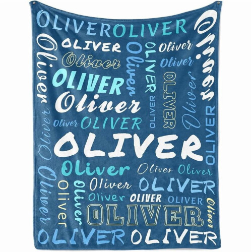 Coperta in pile personalizzata con nome 1
