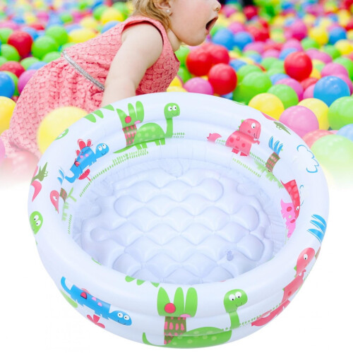 Dinosaur Print Round Inflatable Kids Pool 48in 1