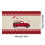 Valentine's Day Doormat Romantic Heart Pattern 18x30 in 4