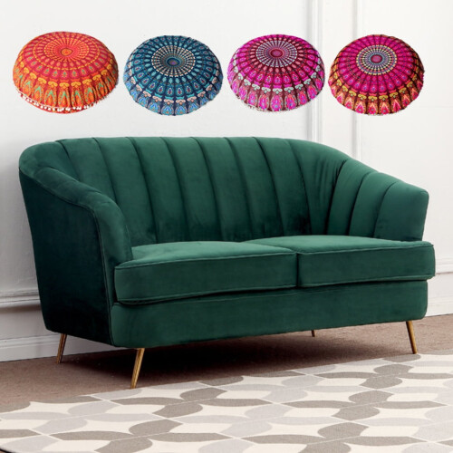 43/80cm Round Indian Floor Pillow Cushion for Case 2