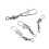 Fishing Swivel with Safety Snap Connector 200 pcs 3