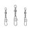 Fishing Swivel with Safety Snap Connector 200 pcs 4