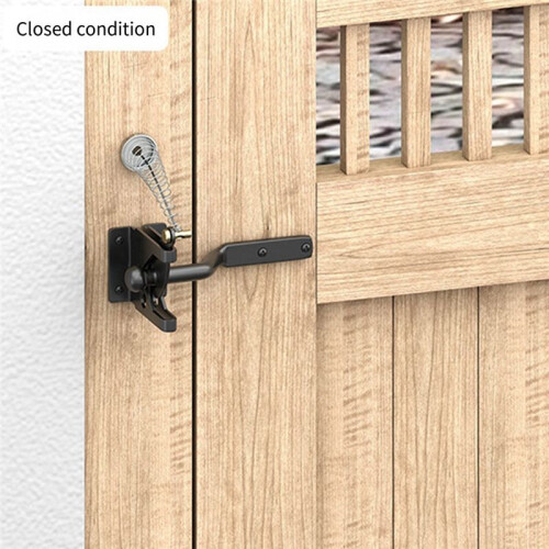 Self-Locking Gate  Carbon Steel Post Mounted Fence Gate  Heavy Duty Automatic Gravity Lever 2