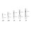 Fishing Rolling Barrel Swivel with Safety Snap 200Pcs 5