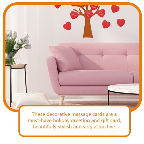 Heart Shape Blank Cards Valentine's Day 100 pcs 1