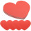 Heart Shape Blank Cards Valentine's Day 100 pcs 4