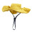 Dog Hat Sun Protection Adjustable Drawstring Yellow 2