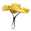 Dog Hat Sun Protection Adjustable Drawstring Yellow 3