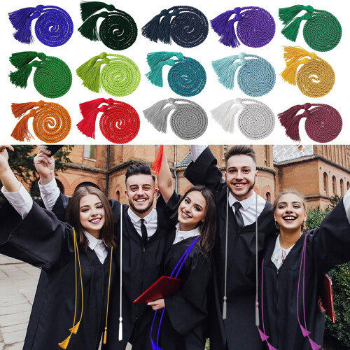 Graduation Honor Rope with Tassel Single Knotted Cord 2