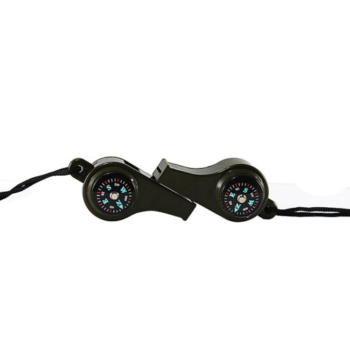 Survival Whistle with Compass and Thermometer 2 pcs 1