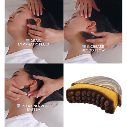 Lymphatic Contour Face Brush Ergonomic Design 1 Piece 1