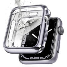 Cás TPU do Apple Watch Series9 8 7 6 5 4SE40mm41mm42-44mm45mm, comhoiriúnach le Apple Watch, lena n-áirítear Cosantóir Scáileáin & Banda i