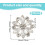 Clear Rhinestone Flower Buttons 20mm 30 pcs 2