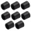 8 Pack Rubber Door Stop Bumper Tips Replacement Covers for Spring Hinge Wall Mounted Door Stoppers Black 8