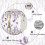 Lavender Butterfly Linen Kitchen Curtains Rod Pocket 2 5