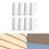 Aluminum Siding Corner Covers White 8 inch 8 pcs 6
