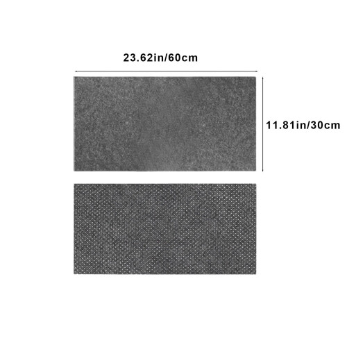Σκούρο γκρι αντιολισθητικό gaming mouse pad (11,8x23,6"), ανθεκτική επιφάνεια από τσόχα, βάση 1