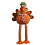 Turkey Doll Ornament Stuffed Figurine 1 Pc Orange 2