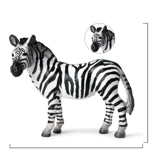 Zebra Toy Wild Animal Figurine Plastic Office Decor Gift 1 1