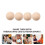Wood Bocce Ball Set Round 5 Pieces 7