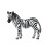 Zebra Toy Wild Animal Figurine Plastic Office Decor Gift 1 4