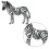 Zebra Toy Wild Animal Figurine Plastic Office Decor Gift 1 6