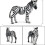Zebra Toy Wild Animal Figurine Plastic Office Decor Gift 1 7