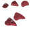 Motorcycle Mirror Block Off Plates for R6 2017–2024 Red 2 6