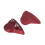 Motorcycle Mirror Block Off Plates for R6 2017–2024 Red 2 4