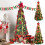 7.5FT Pop-Up Christmas Tree with LED Lights Pre-Lit 5