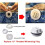 Pool Spa 1/2Inch Opening Hydrostream Return Jet Fitting SP1419C with 1-1/2Inch MIP Thread Replacement SP1419C(5PCS) 2