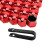 Car Wheel Lug Nut Covers Red 19mm 20 Pieces 8