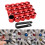 Car Wheel Lug Nut Covers Red 19mm 20 Pieces 7