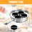 Stainless Steel Egg Poacher Pot 4-Cup Induction Compatible 2