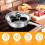 Stainless Steel Egg Poacher Pot 4-Cup Induction Compatible 3