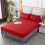 Brushed Microfiber Fitted Sheet Red 6