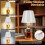 Wireless Bottle Lamp Rechargeable Metallic Black 3-Color 2