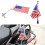 Motorcycle flagpole mount for outdoor flags with base 2